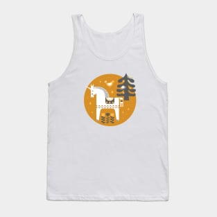 Yellow + Gray Fairytale Tank Top